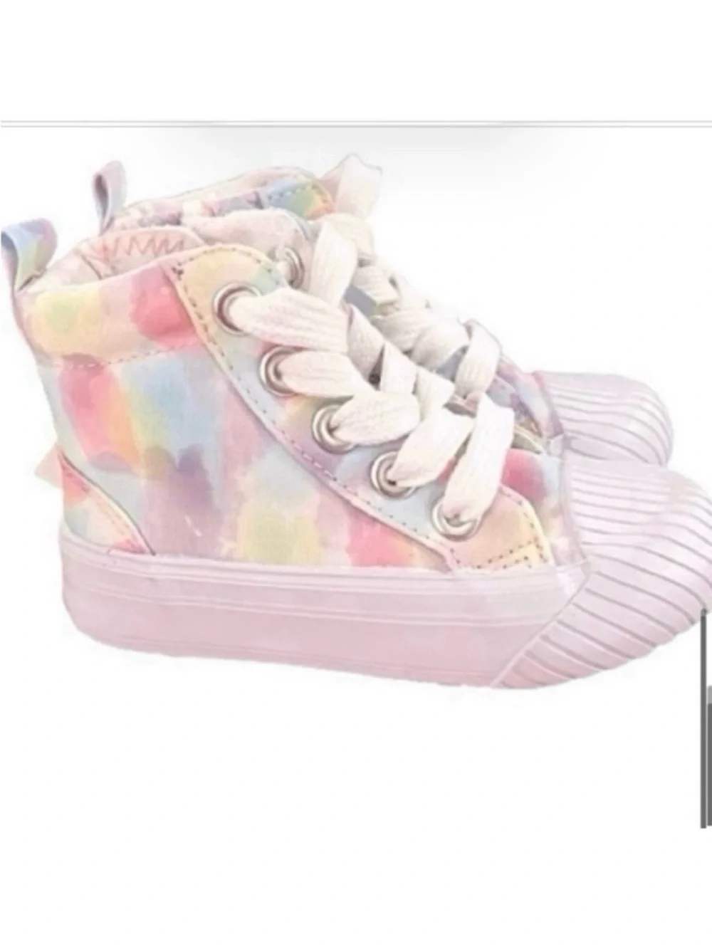 🆕-Toddler Girls' Lace-Up Zipper Sneakers - Cat & Jack Size: 5